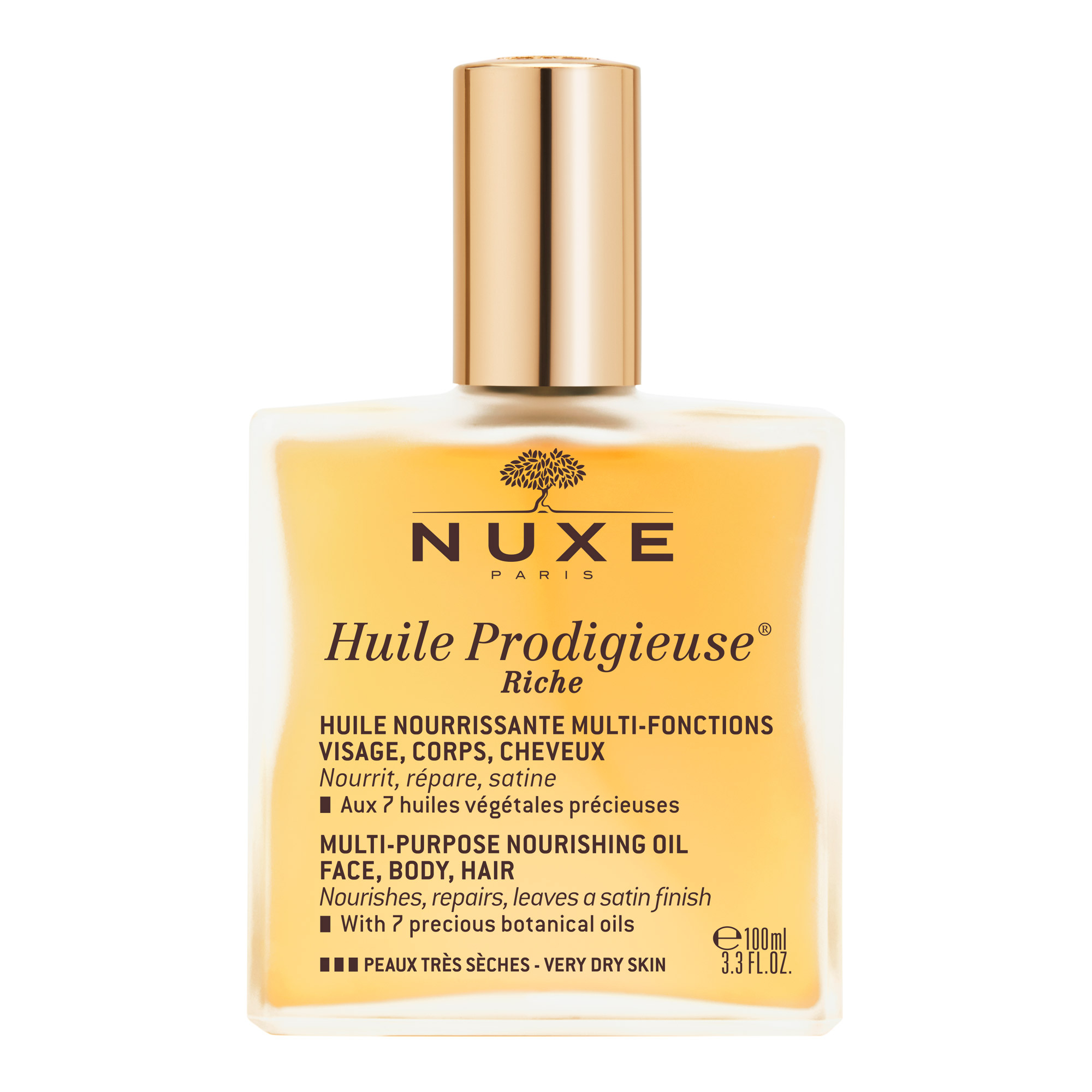 Nuxe - Huile Prodigieuse Riche - Olio Idratante Ricco Per Viso, Corpo E Capelli 100 ml
