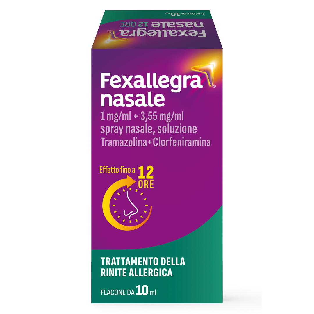 Fexallegra Nasale 1 mg/ml + 3,55 mg/ml - Spray Decongestionante Contro I Sintomi Della Rinite Allergica 10 ml