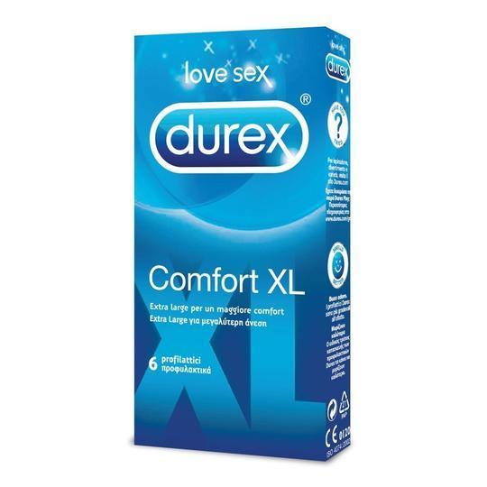 Durex Comfort XL - Extra-large - Confezione con 6 profilattici