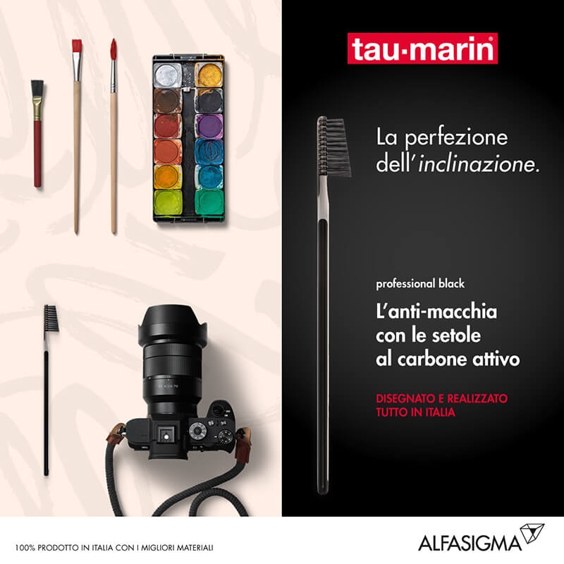 Tau-Marin Spazzolino Professional Black Antimacchia