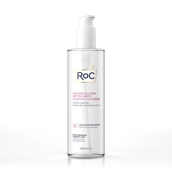 Roc Acqua Micellare Detergente Extra Comfort 400ml - Detergenza Delicata per Pelli Sensibili