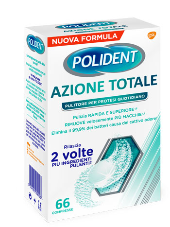 Polident Azione Totale Pulitore Per Protesi Quotidiano 66 Compresse