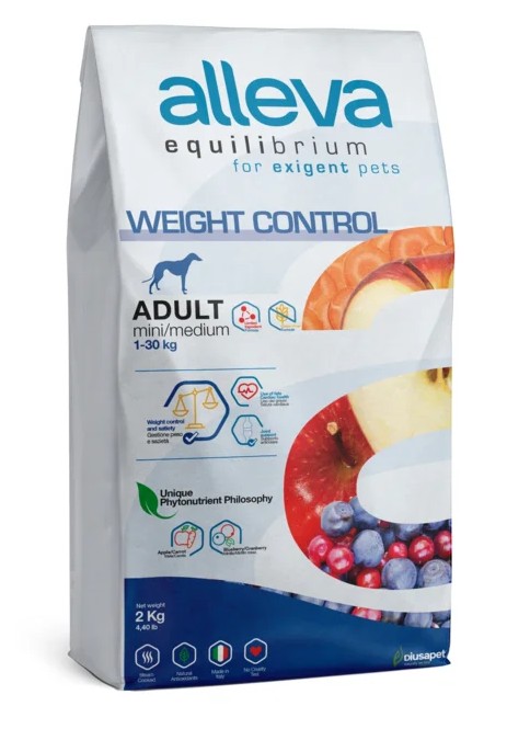 ALLEVA EQUILIBRIUM DOG WEIGHT CONTROL ADULT MINI MEDIUM KG 2 - P6013