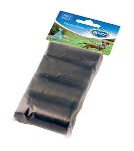 LEOPET SACCHETTI IGIENICI NERI ROTOLI 4x20PZ