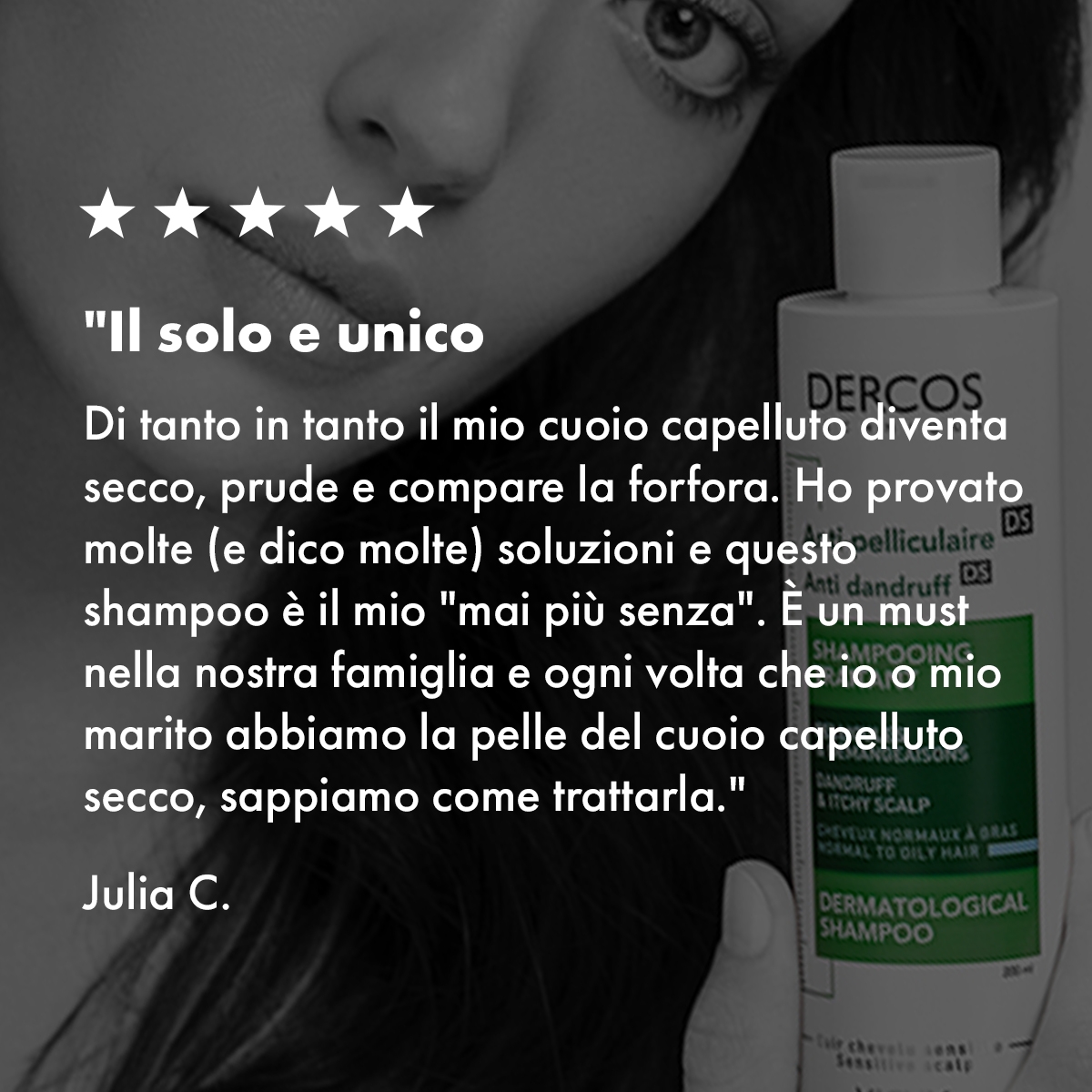 Vichy Dercos Shampoo trattante Anti-forfora DS per capelli da normali a grassi 200 ml