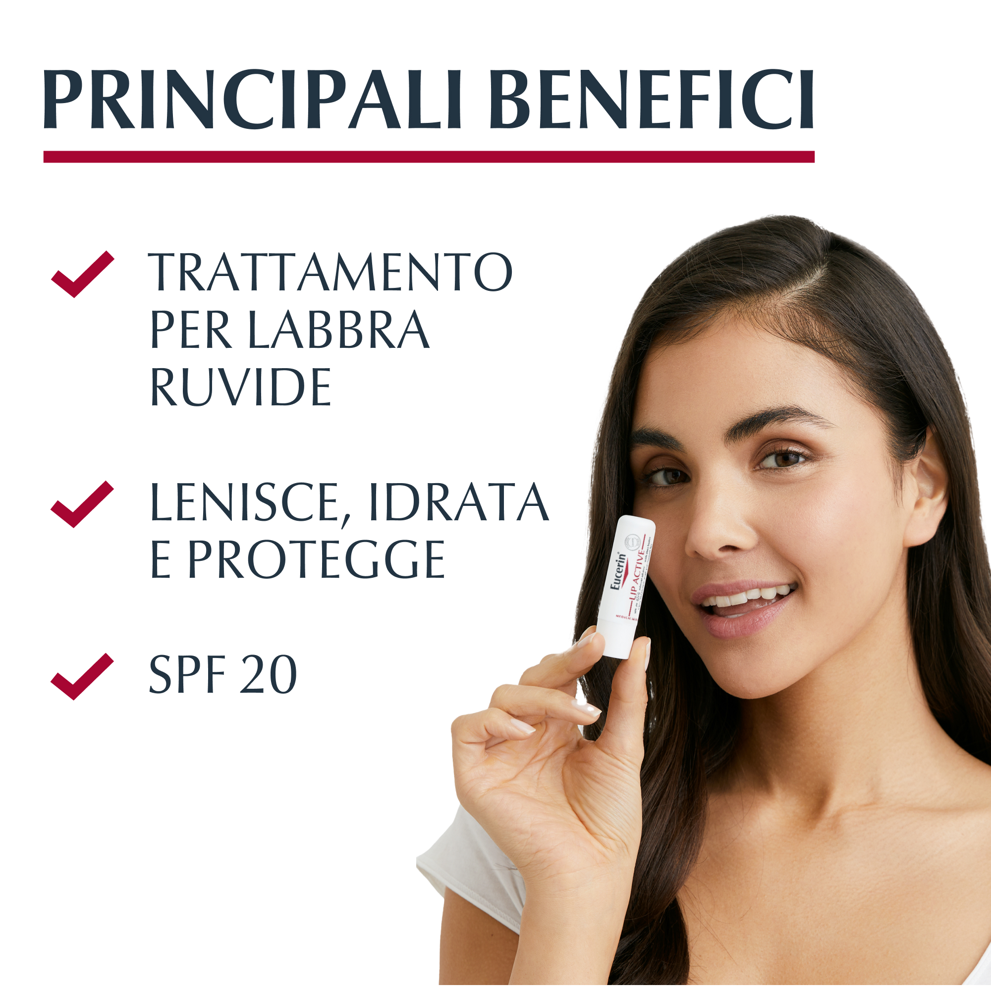 Eucerin Stick Labbra Protezione Attiva Pelle Sensibile 5,5 g