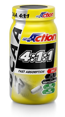 ProAction Bcaa 4:1:1 Integratore di Aminoacidi 250 Compresse