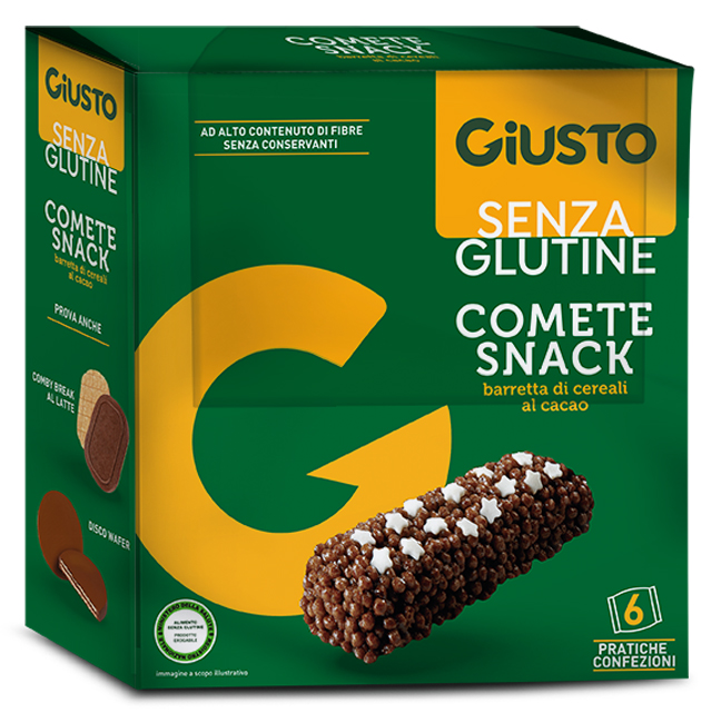 GIUSTO S/G COMETE SNACK 120G