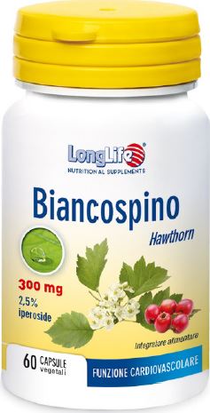 LongLife Biancospino Integratore Cardiovascolare 60 Capsule