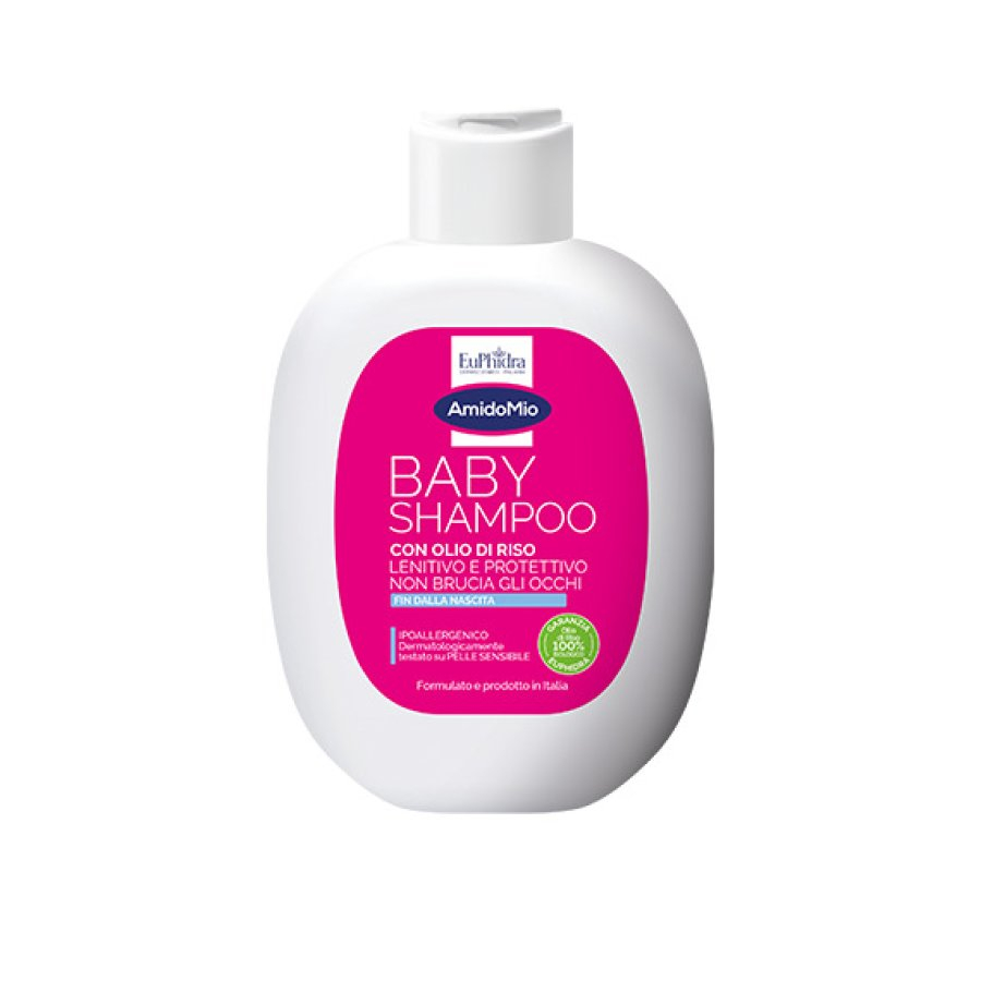 Euphidra AmidoMio Baby Shampoo - Delicato e protettivo per bambini - 200 ml