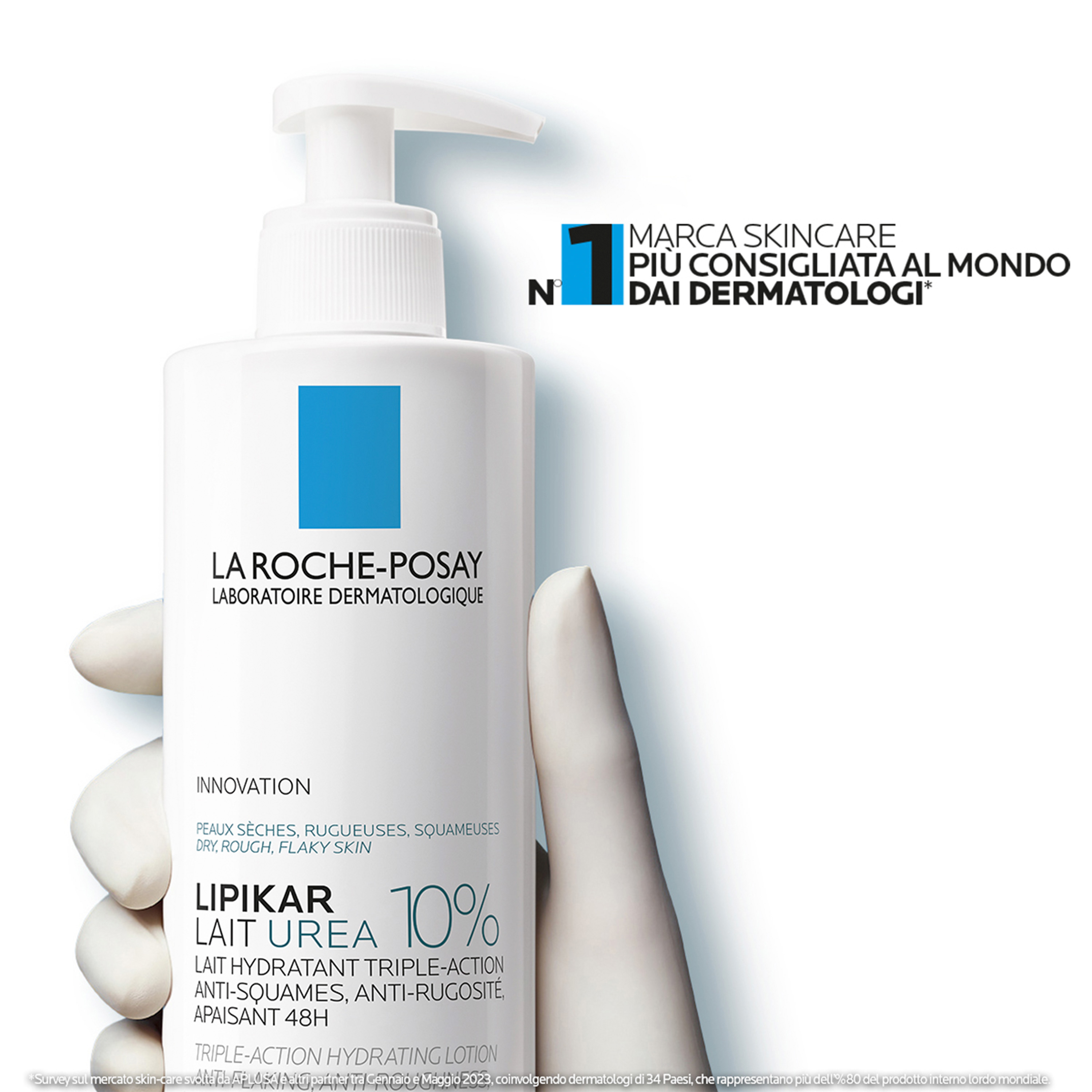 La Roche-Posay Lipikar Latte Urea 10% - Lozione Idratante Per Pelle Molto Secca 400 ml