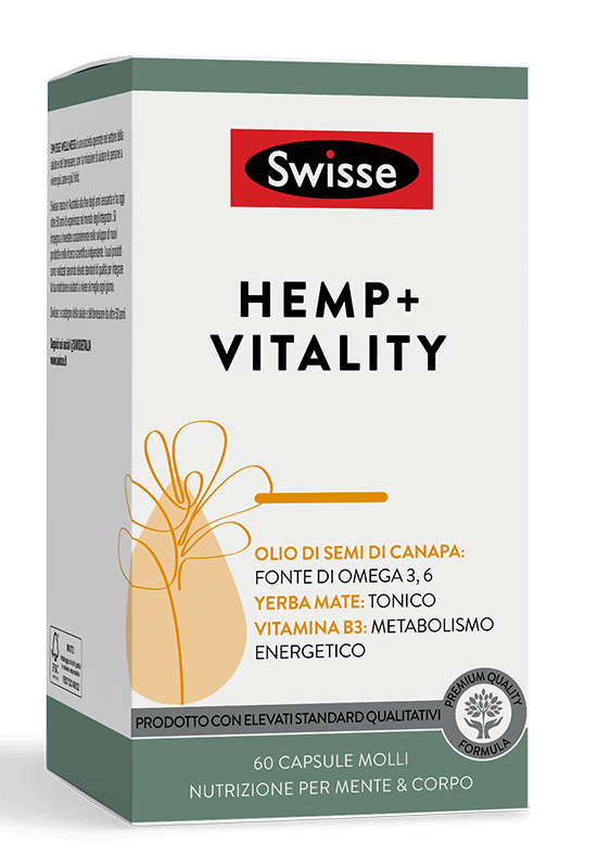 Swisse Hemp Vitality Integratore mente e corpo 60cps molli