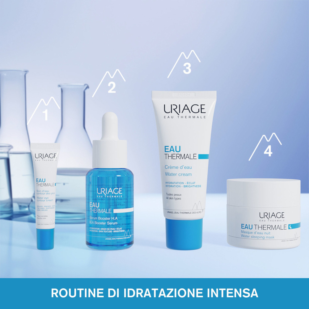 URIAGE ACQUA TERMALE Contorno occhi con ACIDO IALURONICO per ridurre rughe di disidratazione, occhiaie e borse - 15ML