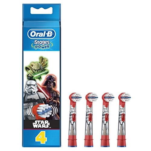 Oral-B Power Stage Star Wars Testine di Ricambio Spazzolino Elettrico 4 Pezzi