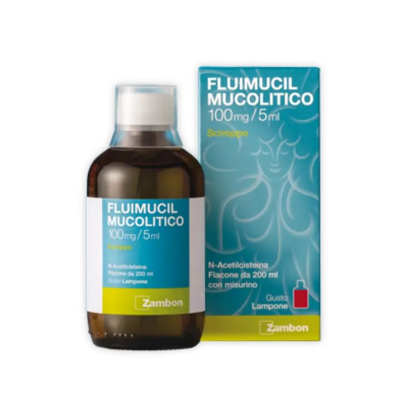 Fluimucil Mucolitico 100mg/5ml - Sciroppo Per Tosse Grassa 200 ml