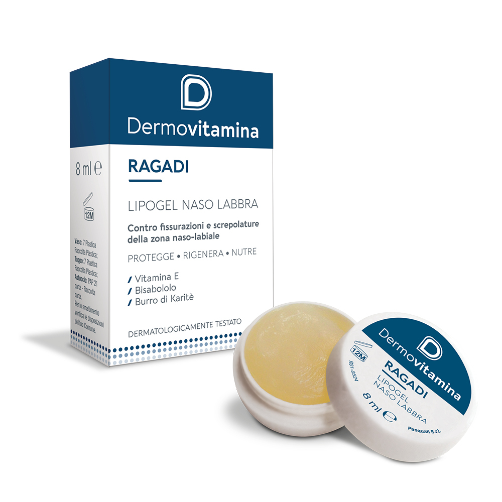 Dermovitamina Ragadi Naso Labbra Balsamo Riparatore 8 ml
