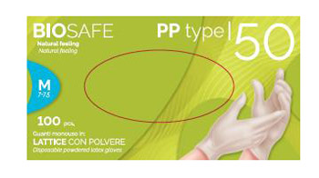 GUANTI LATTICE L C/P 100PZ BIOS