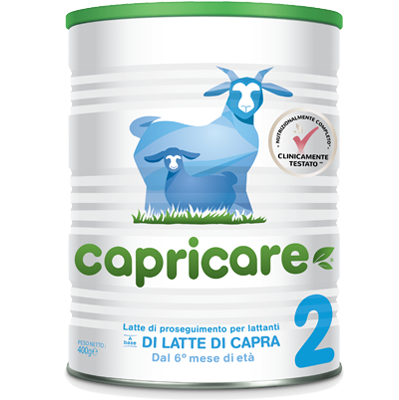 Capricare 2 Latte in polvere intero di capra 6-12 anni 400g