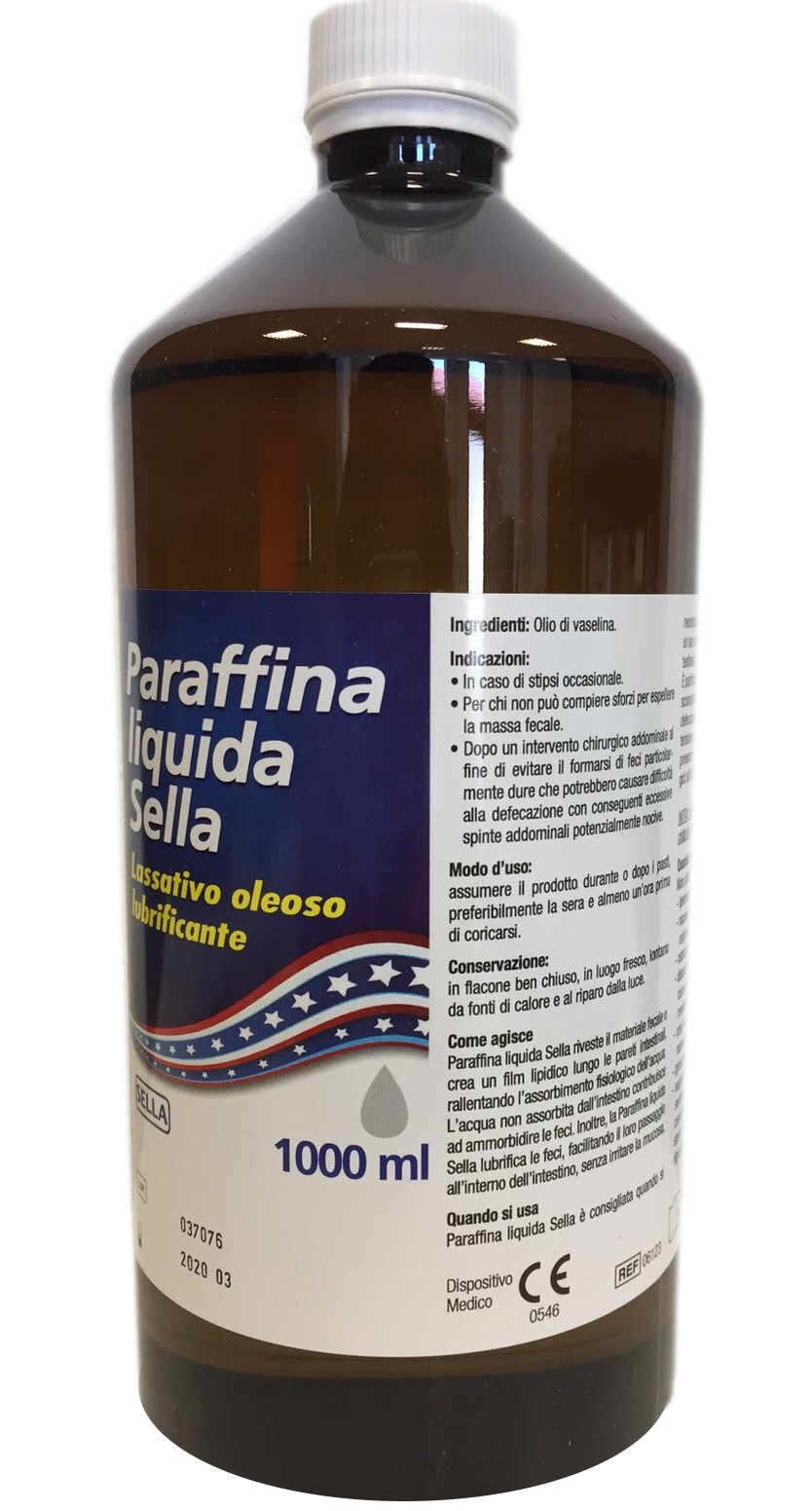 Sella Paraffina Liquida Lassativo Oleoso Lubrificante 1 L