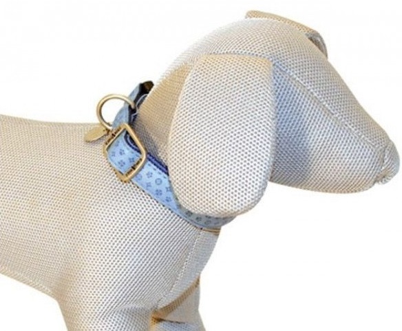 CROCI COLLARE MYLORD SIMILPELLE REGOLABILE AZZURRO 15MMx26/40CM (REF. C5080088)