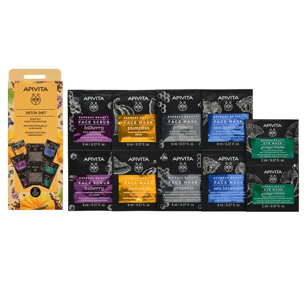 Apivita Express Beauty Set Maschere 4 + 1 in regalo - DIETA DETOX  