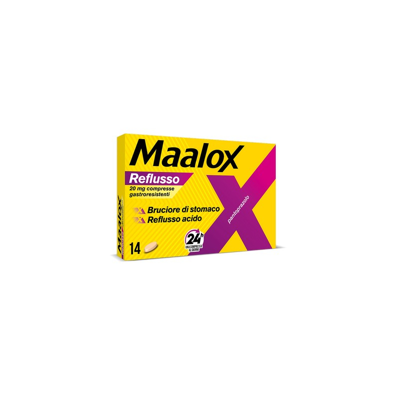 Maalox Reflusso 20 mg Pantoprazolo 14 Compresse