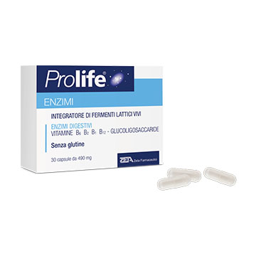 Prolife Enzimi - Integratore digestivo con fermenti lattici vivi - 30 Capsule