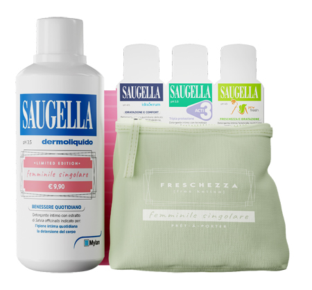 SAUGELLA - PRET-A-PORTER- Kit 3 Campioni omaggio - 500 ml