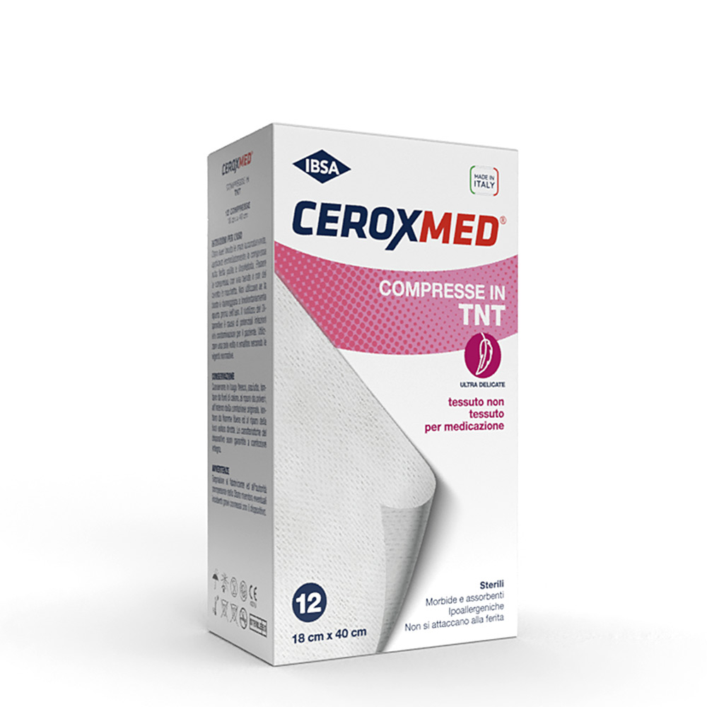 Ceroxmed Garza Tessuto Non Tessuto 18x40cm 12 Pezzi