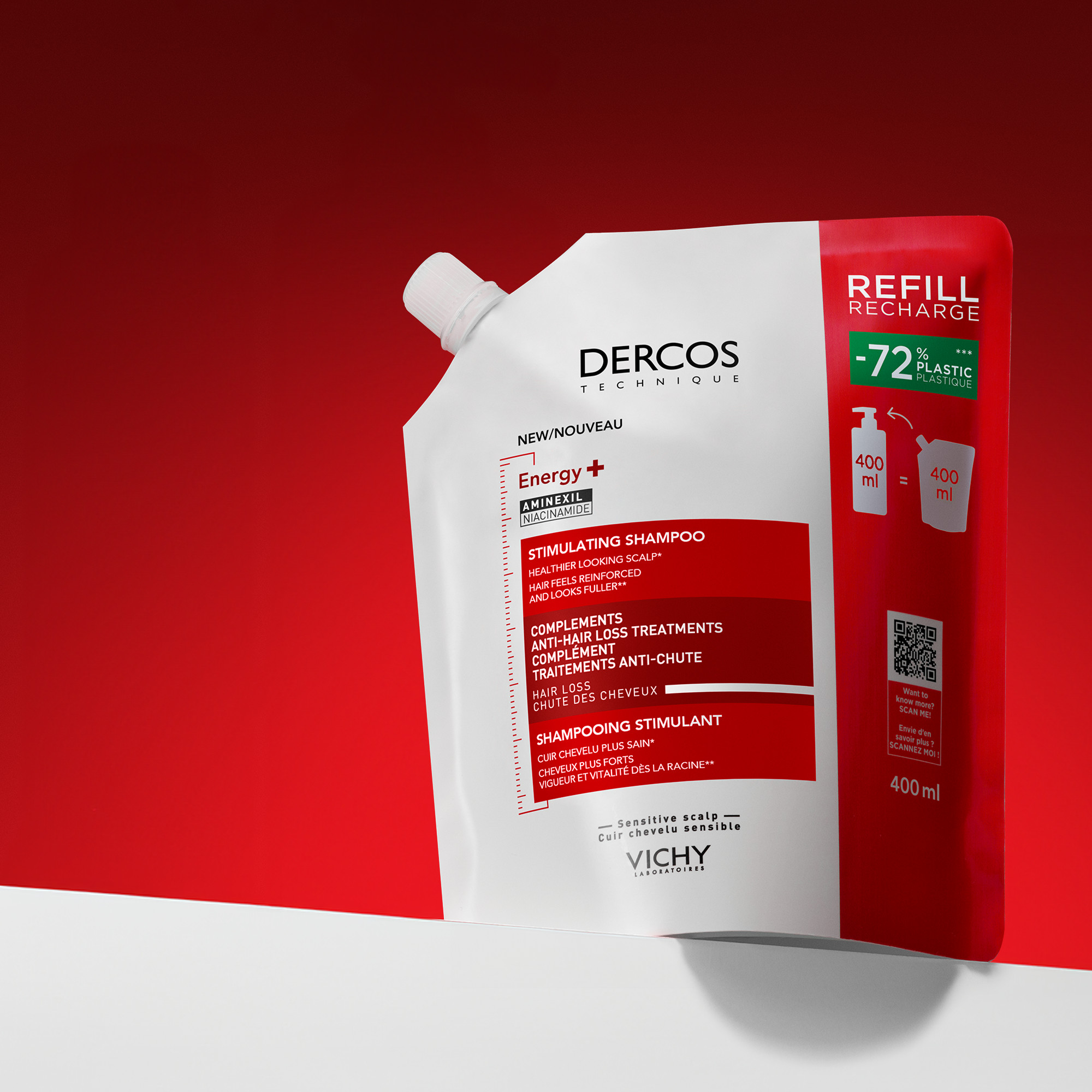 Vichy Dercos Technique - Energy+ Shampoo Energizzante Eco-Ricarica 400 ml