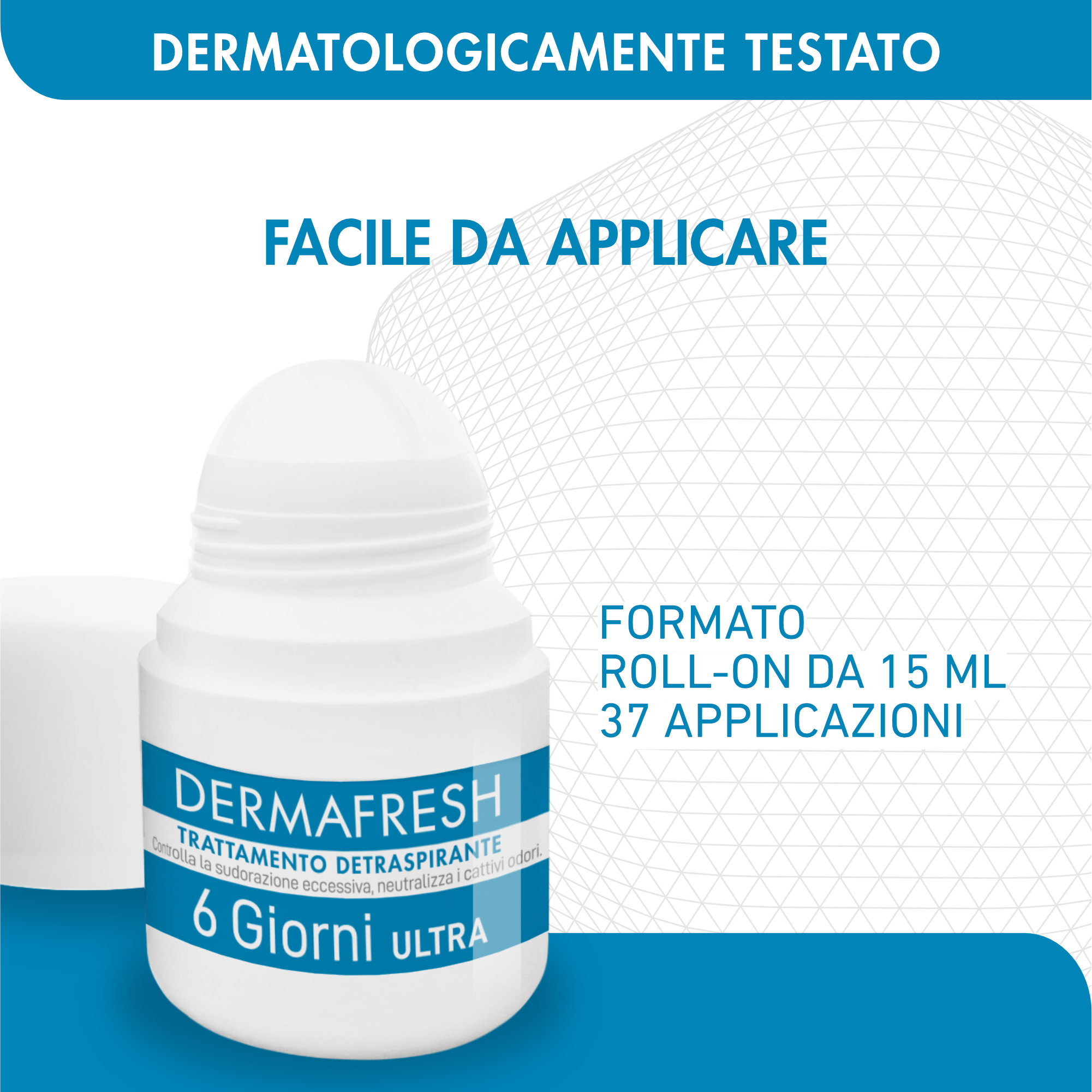 Dermafresh 6 Giorni Ultra - Trattamento Detraspirante Roll-On 50 ml