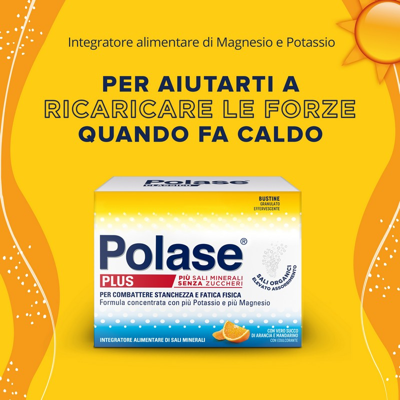 Polase Plus 36 bustine + Polase Sport 10 bustine Magnesio e Potassio Integratore Alimentare Sali Minerali 