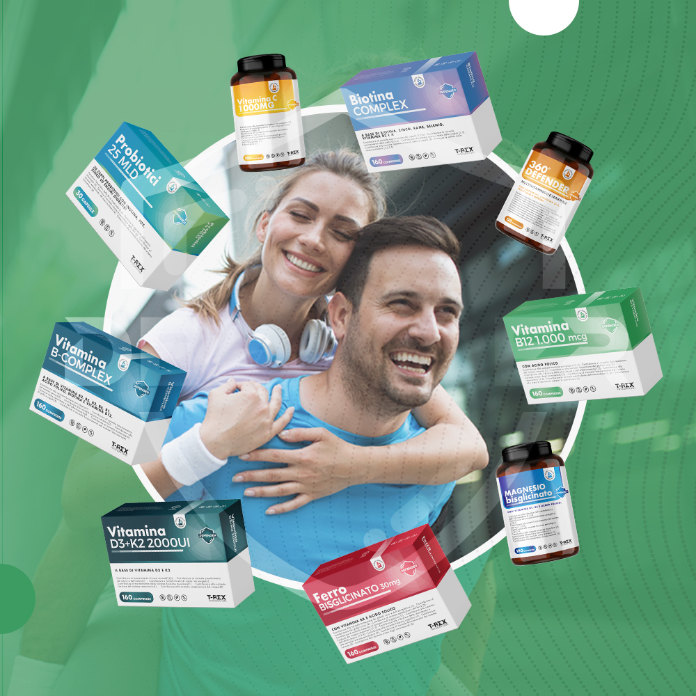 T-Rex Integratori Vitamina B12 1000 Mcg 160 Compresse - Integratore Per Stanchezza E Affaticamento