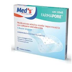 Med's Medicazione Adesiva Sterile Trasparente Impermeabile 10 m x 12 cm 5 Pezzi