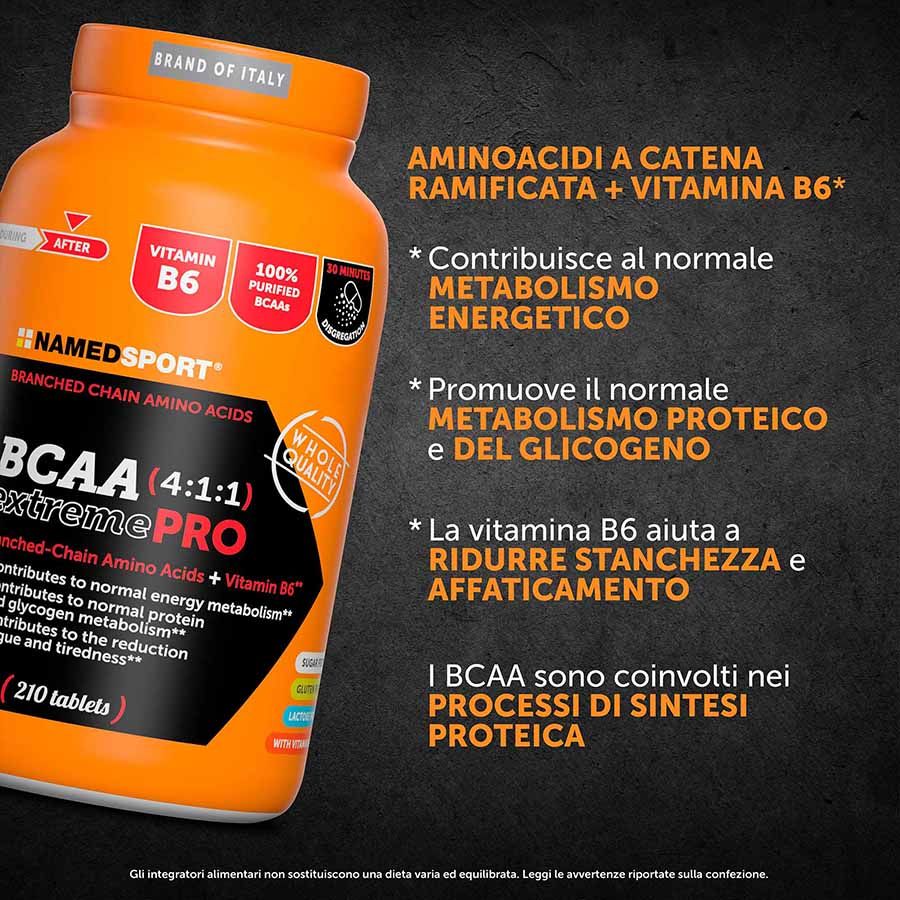 Named Sport BCAA 4:1:1 ExtremePro 210 Compresse - Integratore Di Aminoacidi