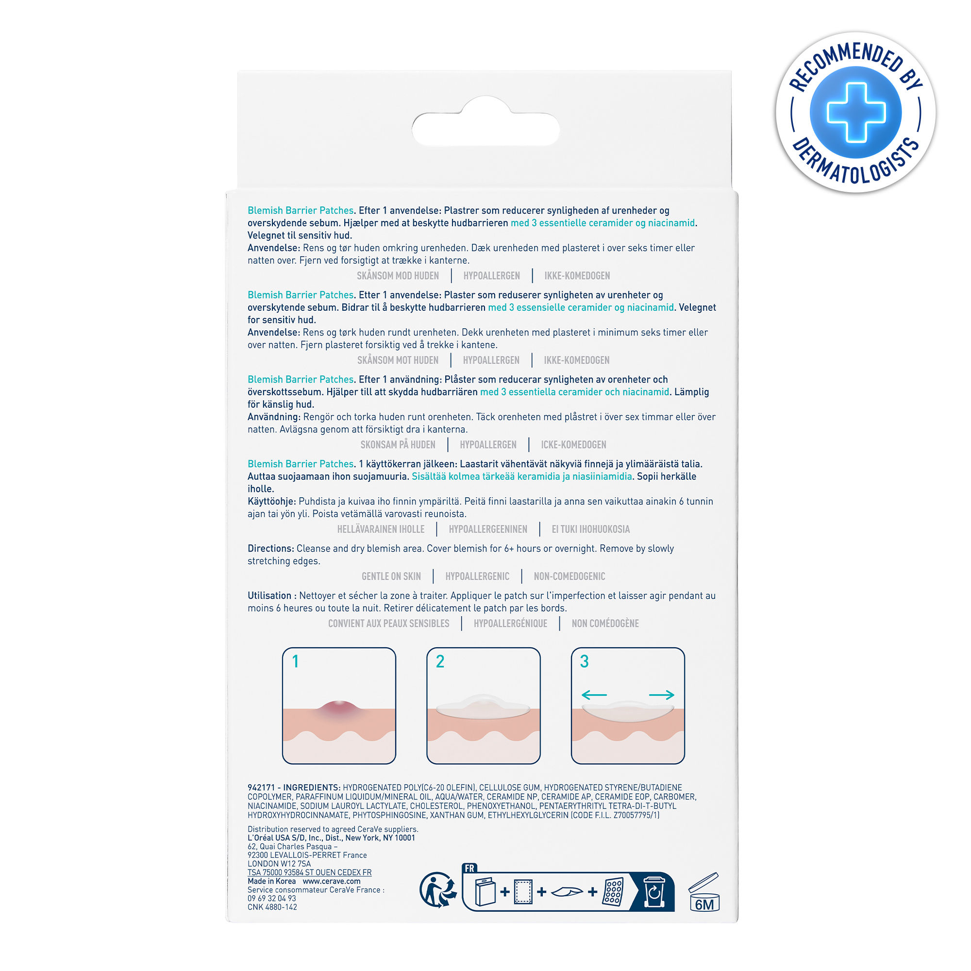 CeraVe Patches Idrocolloidali Anti Brufoli, Per Pelli a Tendenza Acneica, Trasparenti e Invisibili sulla Pelle, Non lascia segni, Con Niacinamide e 3 Ceramidi Essenziali, 22 Pezzi