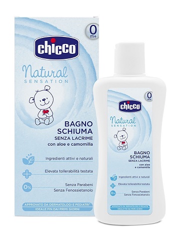 Chicco Natural Sensation Bagnoschiuma Senza Lacrime Detergente 200 ml