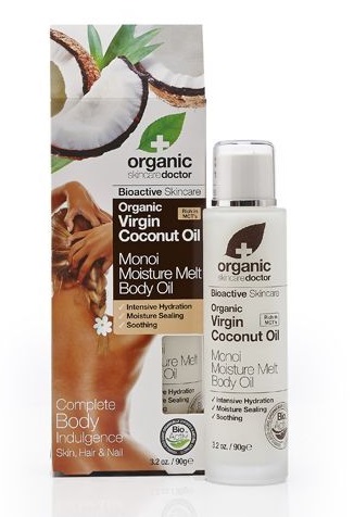 DR ORGANIC COCONUT COCCO MONOI BODY OIL OLIO CORPO 90 G