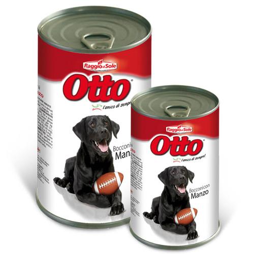 RAGGIO DI SOLE OTTO CANE BOCCONI MANZO 1,25KG (lattina)