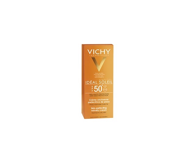 Vichy Idéal Soleil Crema Vellutata Perfezionatrice SPF 50+ - Protezione solare viso - 50 ml