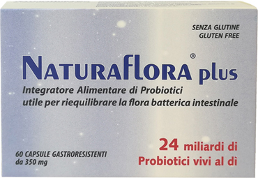 NaturaFlora Plus - Integratore per la flora batterica intestinale - 60 capsule