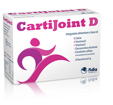 CartiJoint D - Integratore per il benessere di ossa e cartilagini nelle donne in menopausa - 20 bustine