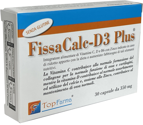 Fissacalc-D3 Plus Integratore di Vitamine 30 Capsule
