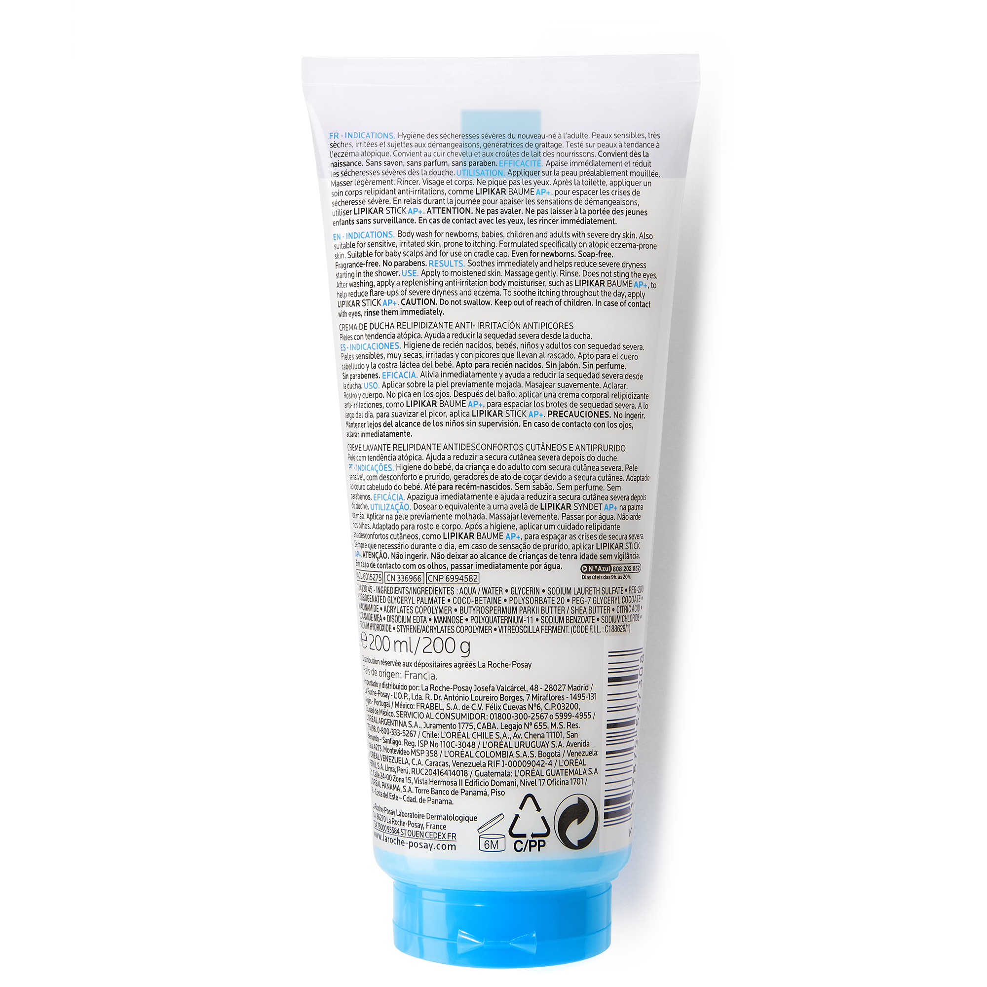 La Roche-Posay Lipikar - Syndet AP+ Crema Detergente Ultra-Delicata Per Pelle Atopica 200 ml