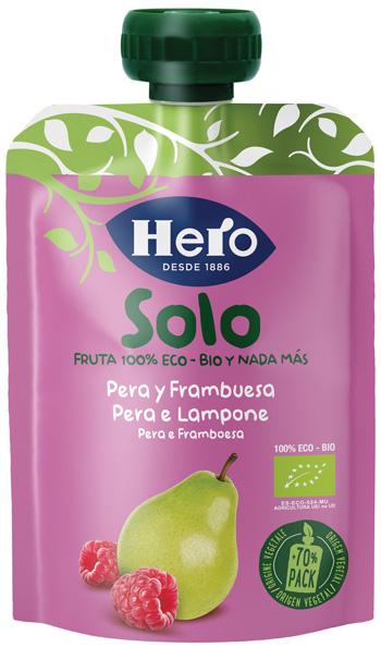 HERO B POUCH PERA LAMPONE 100G