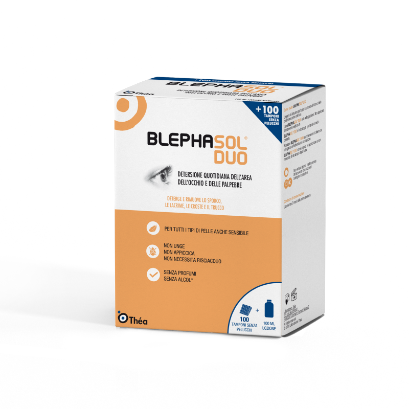 Blephasol Duo Detergente Palpebre 100 ml + 100 Garze
