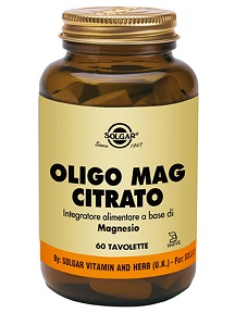 Solgar Oligo Mag Citrato Integratore di Magnesio 60 Tavolette