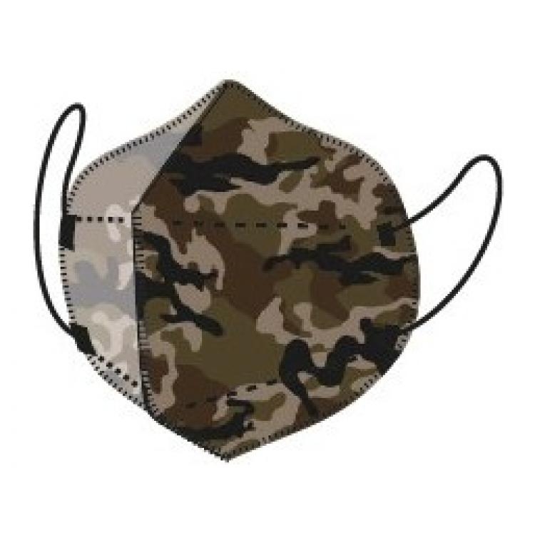 MASCHERINA FILTRANTE FFP2  M28 Made in Italy  Colore CAMOUFLAGE 1 pezzo