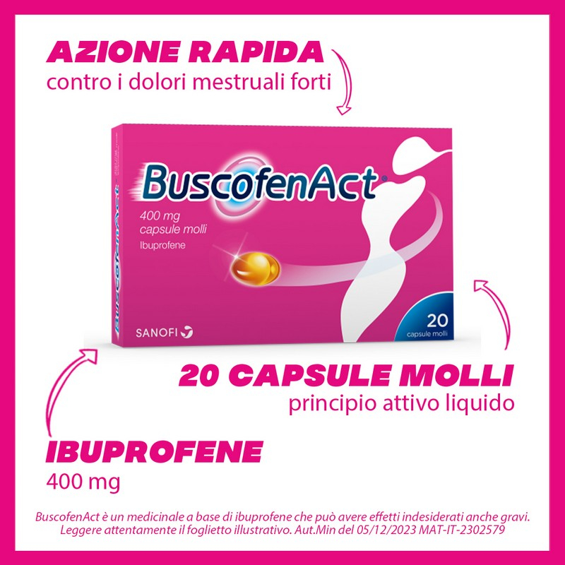 BUSCOFENACT 20 capsule  400MG