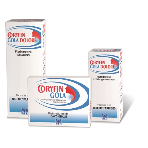 Coryfin Gola 0,25 mg Dequalinio Cloruro 20 Compresse Orosolubili